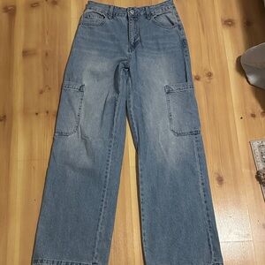Forever 21 Men's Light Blue Relaxed Jeans